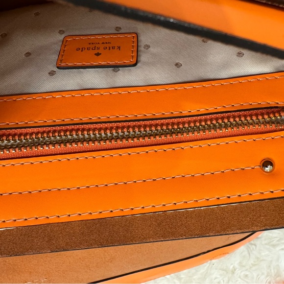 Kate Spade Leather Essex Scout Rare Orange - Picture 3 of 6